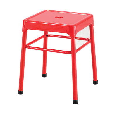 Industrial Stool with Footrest