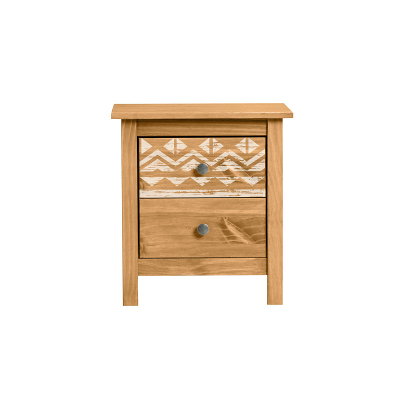 Mcginn 46cm W Solid Wood Bedside Table