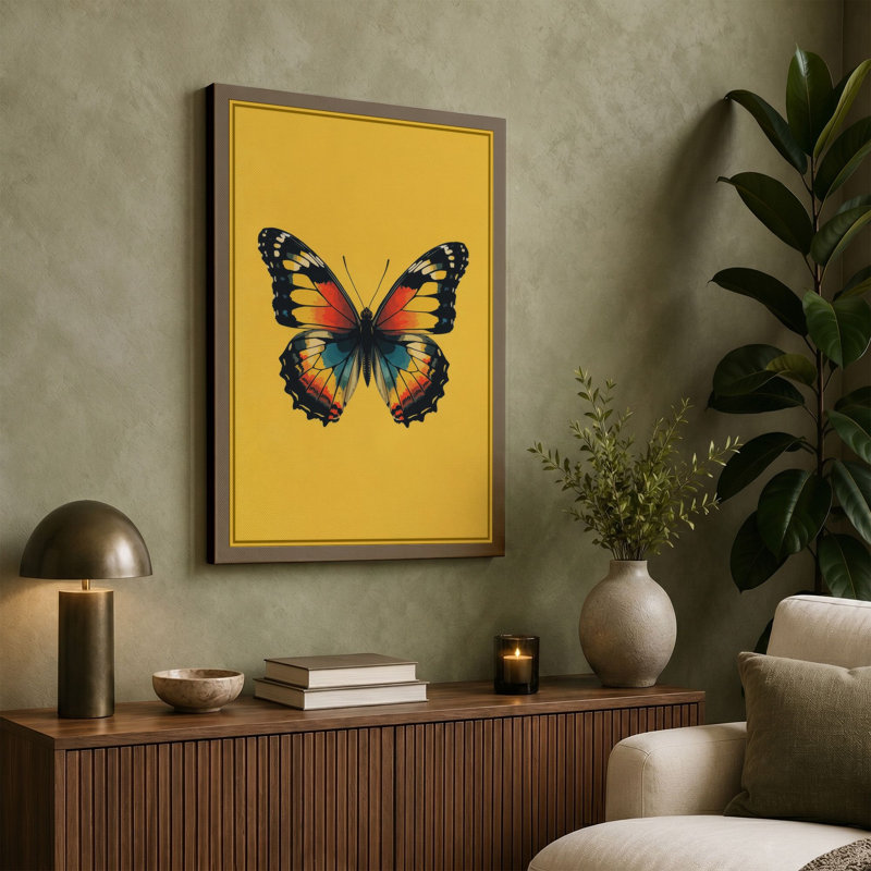 Specimen Butterfly Modern - Wrapped Canvas, 30x20 - 76.2 x 50.8 cm, White Border