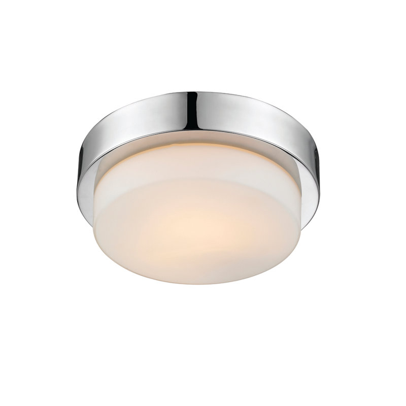 Plafonnier encastré 1 lumière 8,5 po Ayzen, Chrome