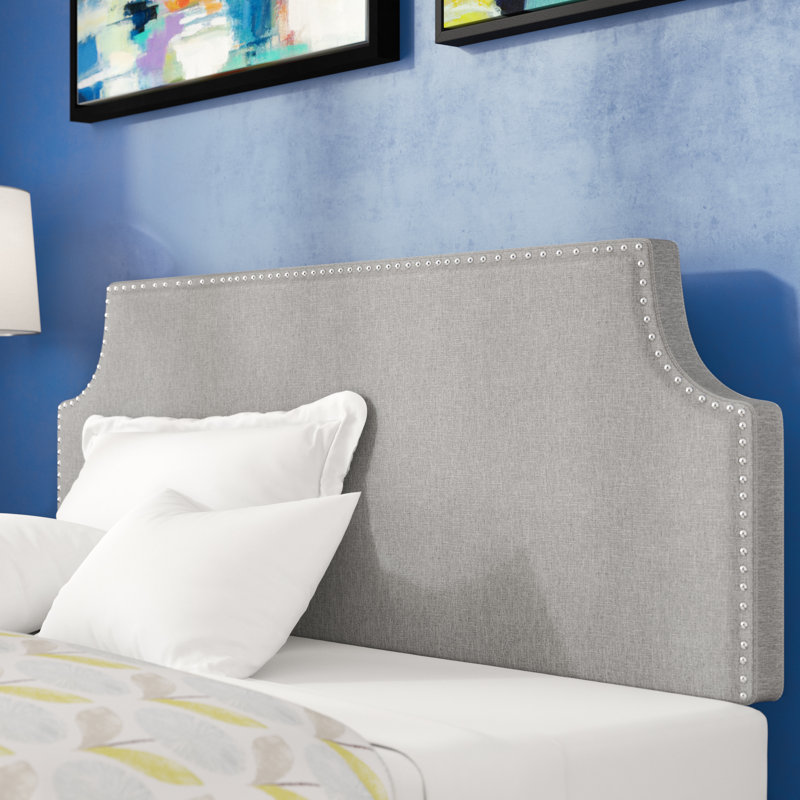Tête de lit double en vinyle Laura, Grand, Light Grey Velvet