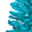 Pre-Lit Medium Artificial Pine Christmas Tree - Turquoise - Clear Lights-106854034