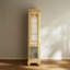 Kovin Solid Wood Lighted Curio Cabinet