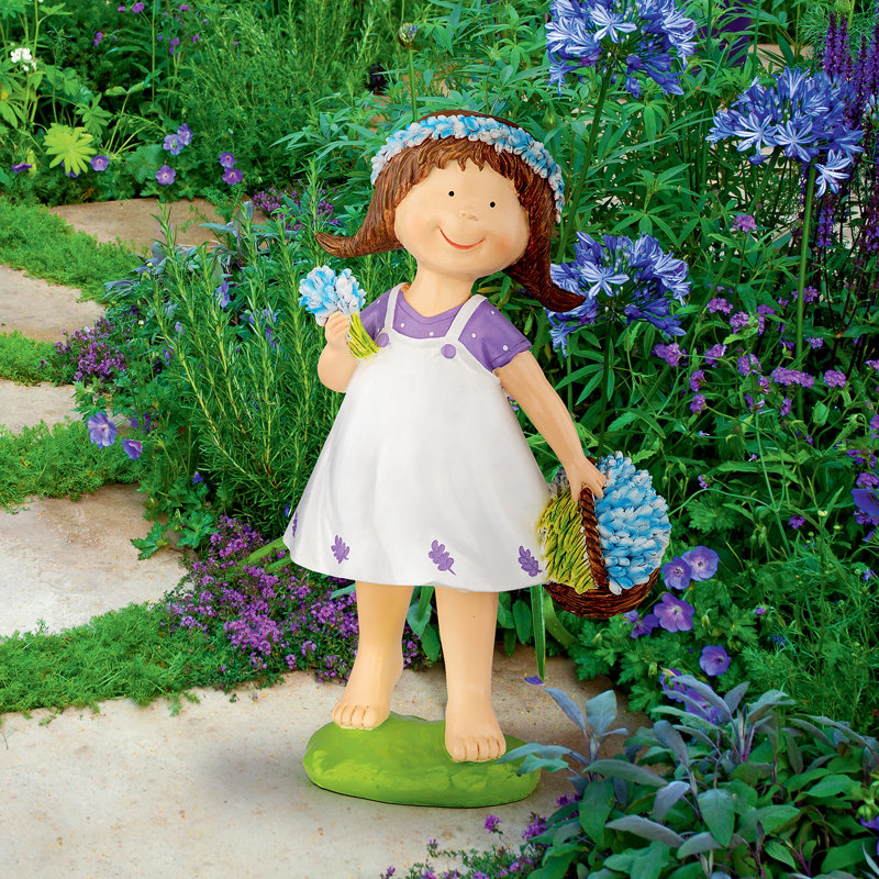 Statue de jardin Juliette Bluebonnet Girl