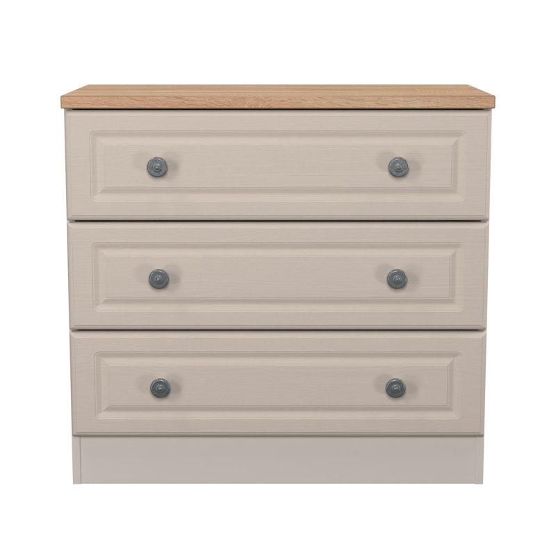 74cm W 3 - Drawer Chest of Drawers, Beige