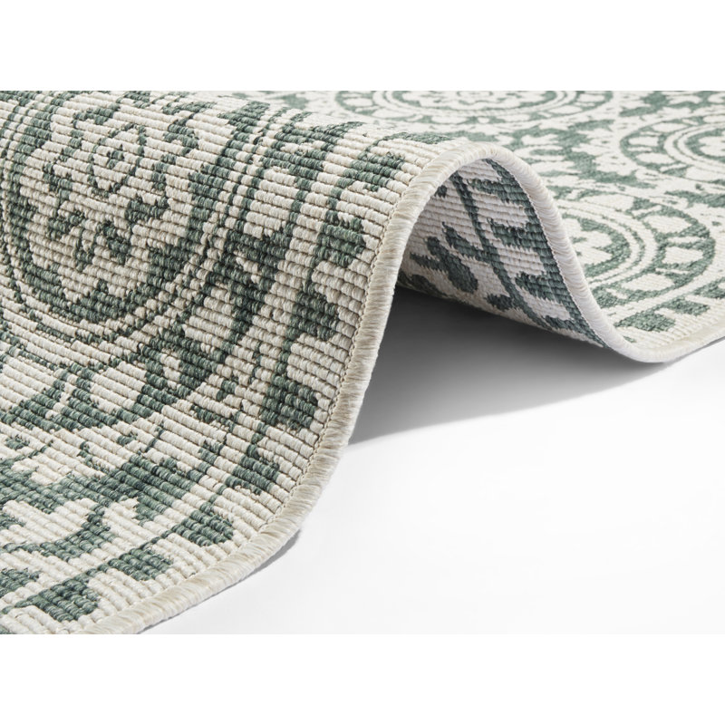 Jardin Flatweave Green Rug, Runner 80 x 250cm