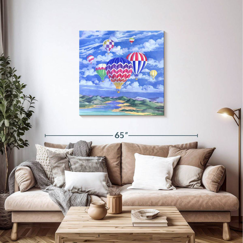 Mehar ballons, peinture, H 36 po x l 36 po