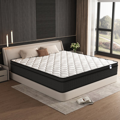 12" Firm-Medium Gel Memory Foam Hybrid Mattresses, CertiPUR-US, OEKO-TEX Certified