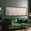 «Serene Winter Panorama Elegant Snowy Countryside Decor», reproduction encadrée sur toile-111376011-98042308
