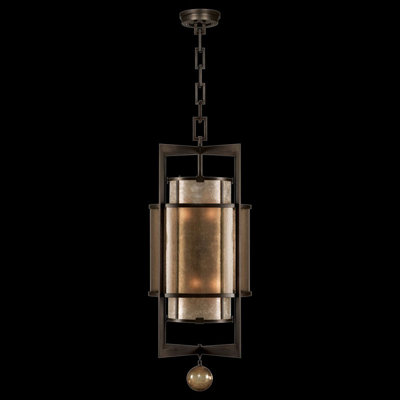Singapore Moderne 6 - Light Pendant, Muted Silver Leaf
