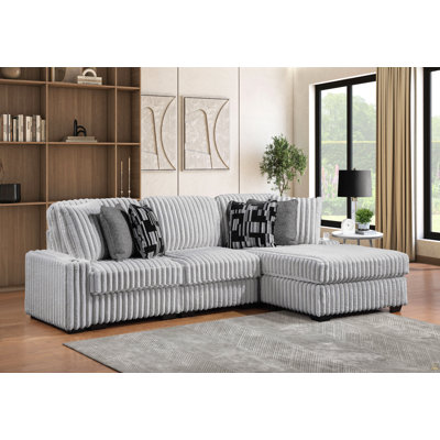 Canapé modulaire gris Puffy Modern Living