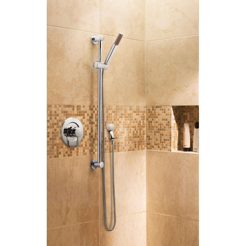 Douche à main Moen Eco-Performance avec barre coulissante de 30 pouces et tuyau en métal de 69 pouces, Nickel brossé