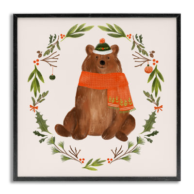 Art mural en toile Holiday Holiday Wreaf par Laura Konyndyk