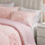 Ensemble de literie réversible en chenille florale, double / grand, rose, confort hypoallergénique pour la maison