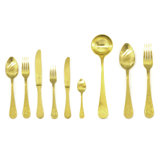 Venere Flatware Set - 75 Pieces - Ice Gold