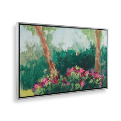 «Garden Azaleas en Plain Air» par Carson Overs passer, reproduction d'art sur toile