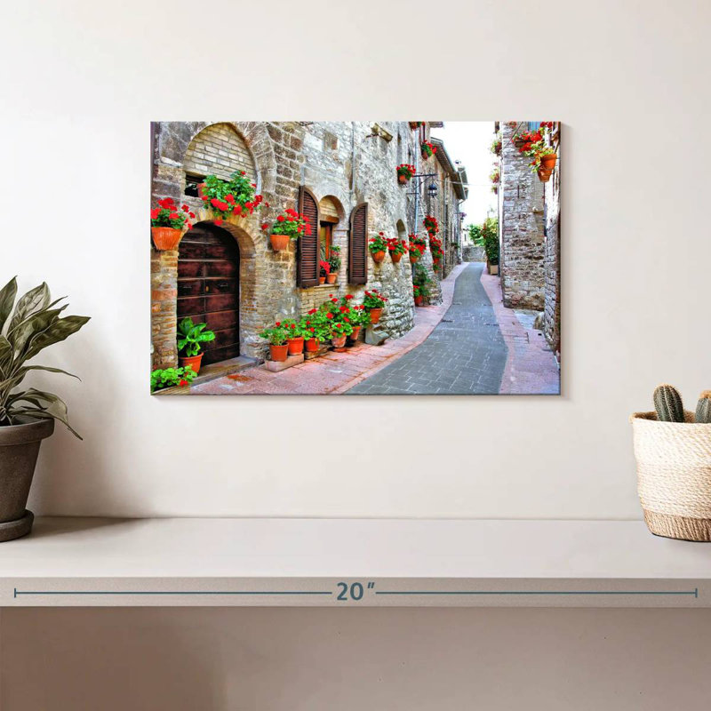 Sirci, rue italienne pittoresque, H 8 po x l 12 po