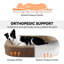 Lit orthopédique pour chien de très grande taille, lit pour animal de compagnie en mousse à mémoire de forme avec traversins, doublure imperméable, housse lavable amovible et fond antidérapant-835874179-835874178