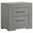 High Gloss 2-Drawer Nightstand Bedside Table