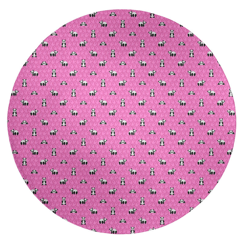 Chenille Indoor Rug, Round 5'