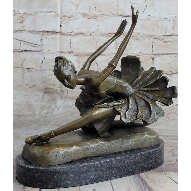 Adasyn, statue de bronze originale, danseuse de ballerine, figurine art déco