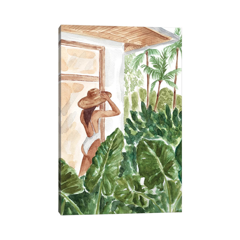 Woke Up In The Jungle by Sabina Fenn - Gallery-Wrapped Canvas Giclée on Canvas, Canvas, 20.32 cm H x 30.48 cm W