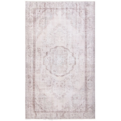 Tapis beige à transition de couleur 5 pi 8 po x 9 pi 5 po