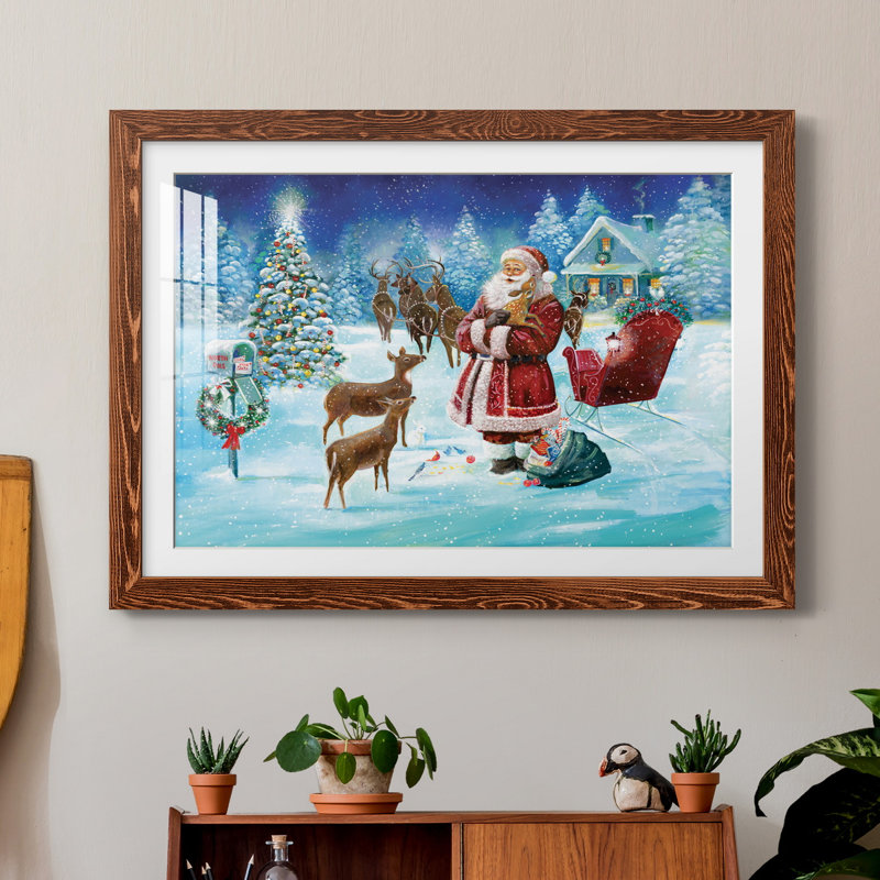 North Pole - Impression de cadre photo sur papier, Papier encadré érable, H 31 po x l 44 po x P 1 po