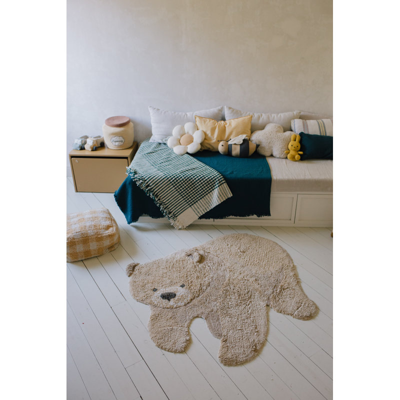 Tapis rectangulaire en coton tissé à la main Animal Rugs