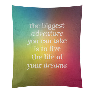Tapisserie en polyester, le plus grand témoignage de citation adventure