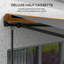 Dakota Fields 350cm W x 250cm D Polyester Cover Motorised Retractable Patio Awning