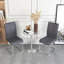 Chaise de cuisine moderne, ensemble de 2 chaises d'appoint rembourrées à haut dossier avec pieds en tube de métal en forme de C, chaise de cuisine-63995965-63995967-63995964
