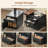 Farmhouse L Shaped Standing Desk, 71" X 73" Height Adjustable Home Office Executive Desk With Drawers-1879421720
