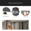 Meuble cage pour chien de 47 po avec 3 portes, pour chiens de grande taille et de taille moyenne-1733833139