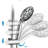 5 Inch Rain Shower & 7-Spray Handheld With 26" Slide, Easy Installation, Angle-Adjustable, Nozzles, Stable 1.8Gpm Flow, Manual Control Bathroom : Showerhead And Adjustable, Dual Flow 1.8Gpm, No Wall-121245129