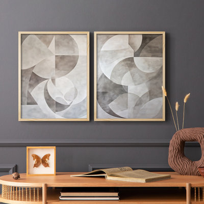 ABSTRACT Series XXXVII - Reproduction encadrée de qualité supérieure - prête à être accrochée - aucun clou requis - aucun clou requis