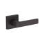 Sharpe Passage Lever with Contemporary Square Rose in Unlacquered Brass-508794453
