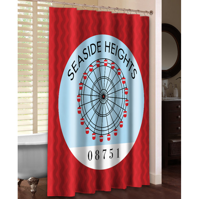 Seaside Heights Chevron Shower Curtain