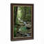 «Green Forest Stream Flowing Over Mossy Rocks», art mural sur toile-133063120