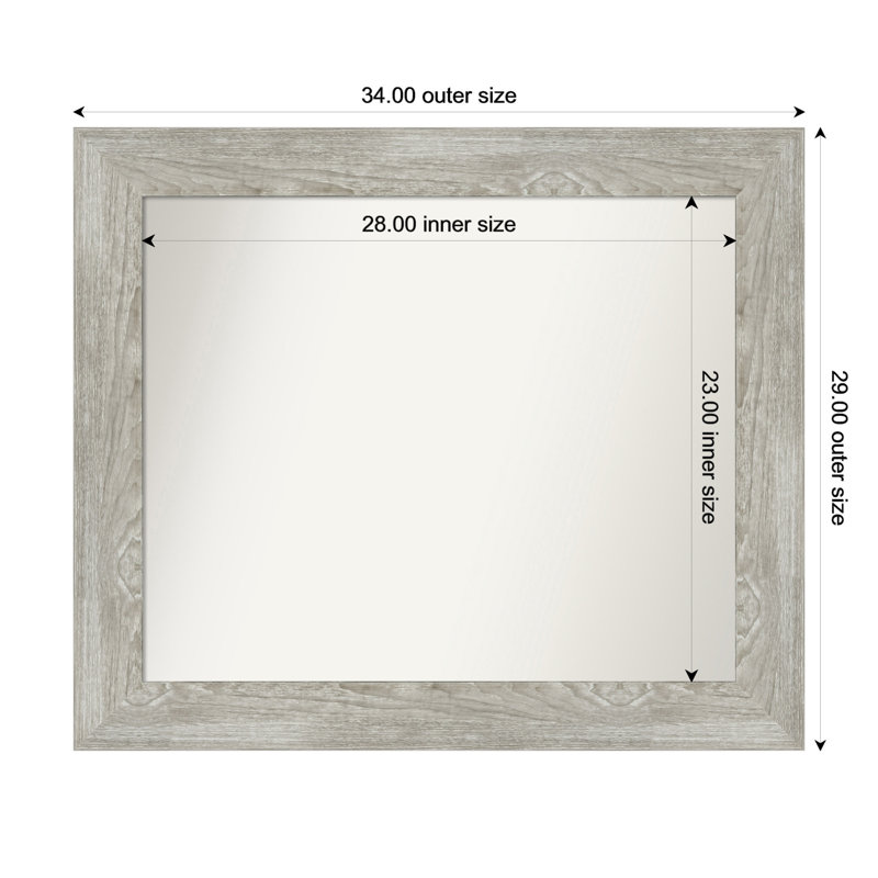 Miroir mural Dazion, 29 po x 34 po