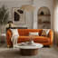 Coussin amovible moderne en velours pour canapé 3 places