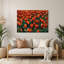 «Botanical Tulips», art mural en métal vert-1015802148
