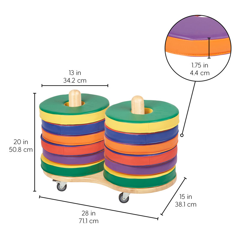 Circle 15 - Piece Kids Soft Seating