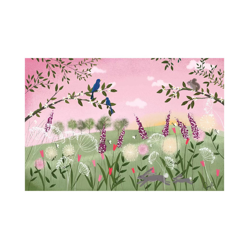 «Spring Sunset» par Joy Laforme, impression sur toile tendue, H 26 po x l 40 po x 1,5 po