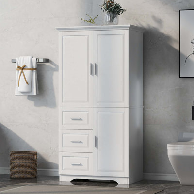 Grande armoire de rangement avec tablettes réglables et tiroirs sécurisés