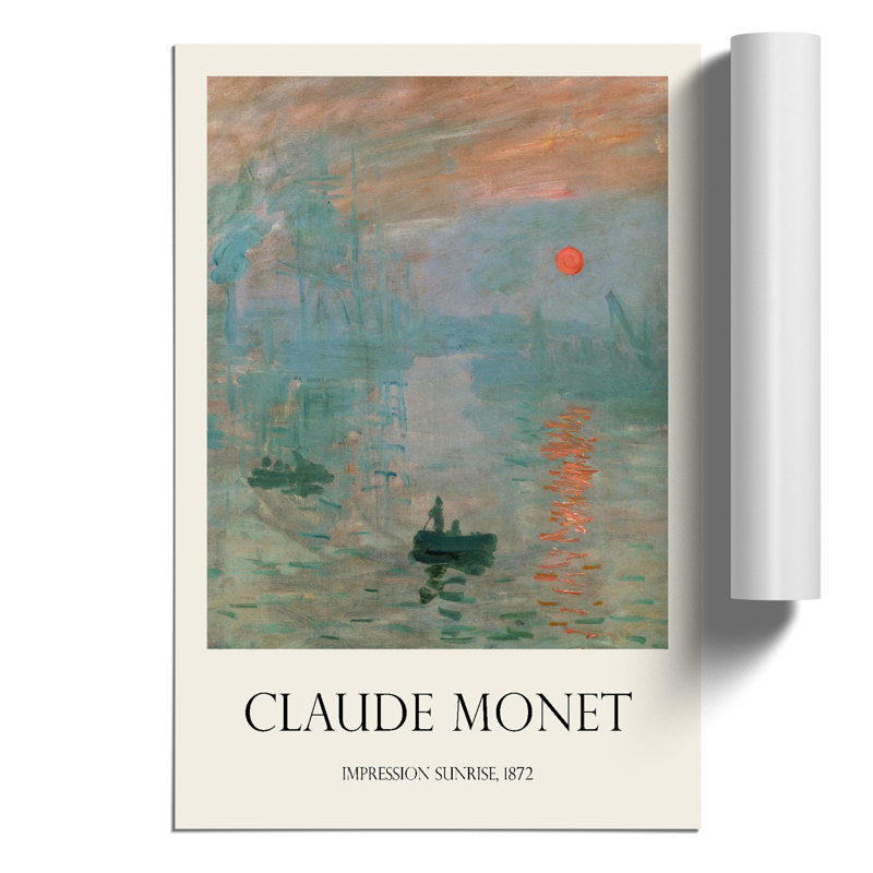Monet Impression, Sunrise by Claude Monet - No Frame Print, 42cm H x 30cm W x 0.1cm D