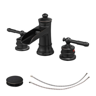 Topcraft Waterfall Double Handle Stainless Steel Bathroom Faucet