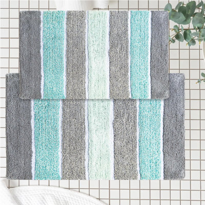 Cervantes 100% Cotton Non-Slip Bath Rug