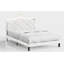 Velvet Princess Bed with Storage Headboard, LED Lights & Charging Station, Upholstered Bed Frame with Crystal Button & Crown, No Mattress Included-1470480566-1482258014