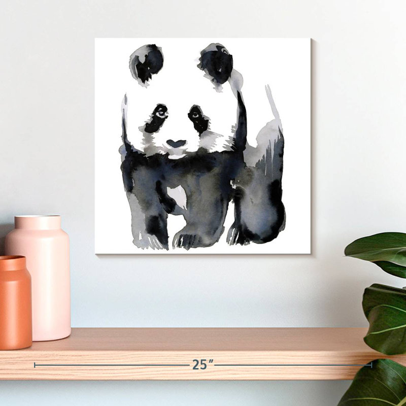 Brampt Panda Illustration, 16" H x 16" W